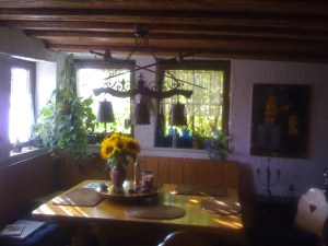 Banquette table in mom's dining room, Besigheim