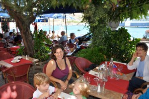 Dawn, at the start of our two-hour lunch in Port-Vendres