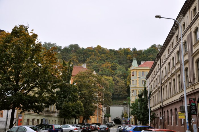 Pedestrian tunnel under Vitkov Hill