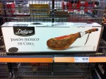 Iberian leg of ham, on sale at Lidl, Arbroath Scotland