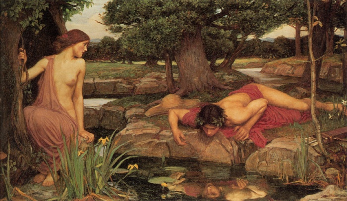 John William Waterhouse - 'Echo and Narcissus,' Wiki commons